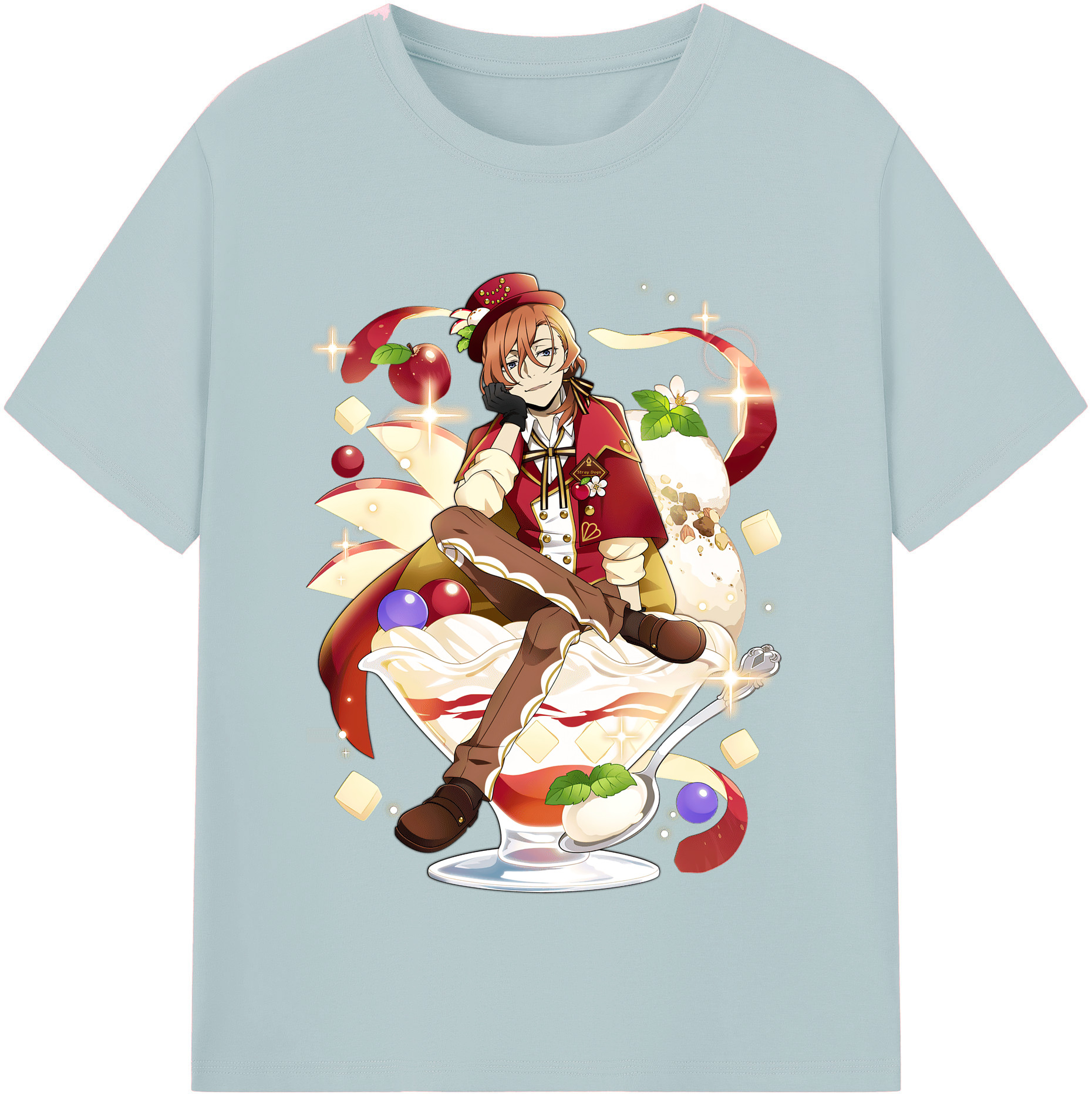 （画像用） 文豪ストレイドッグス Bungo Stray Dogs 綿100％半袖Tシャツ（フロントプリント）